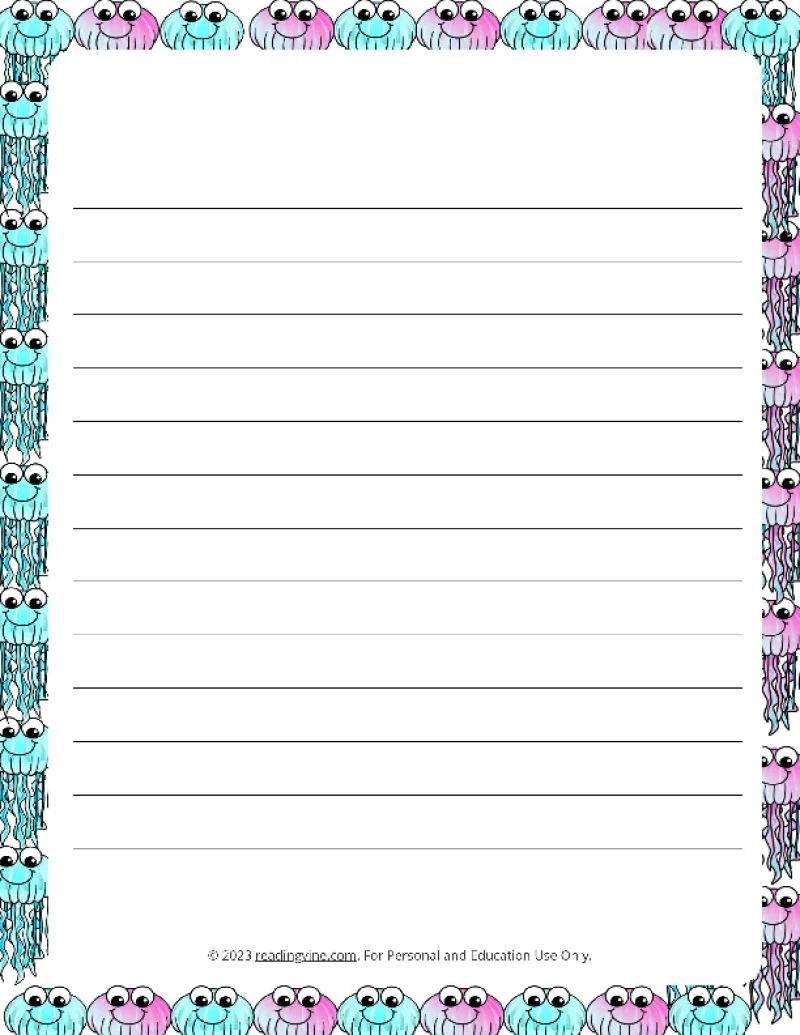 Printable Lined Paper Over 100 Writing Paper Designs