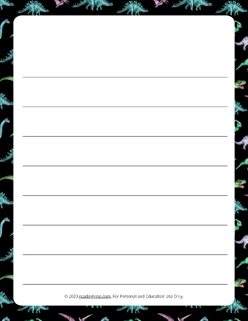 Printable Lined Paper Over 100 Writing Paper Designs