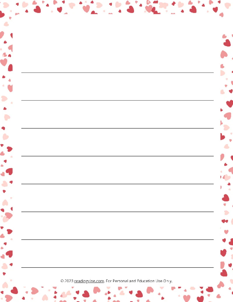 Printable Lined Paper Over 100 Writing Paper Designs