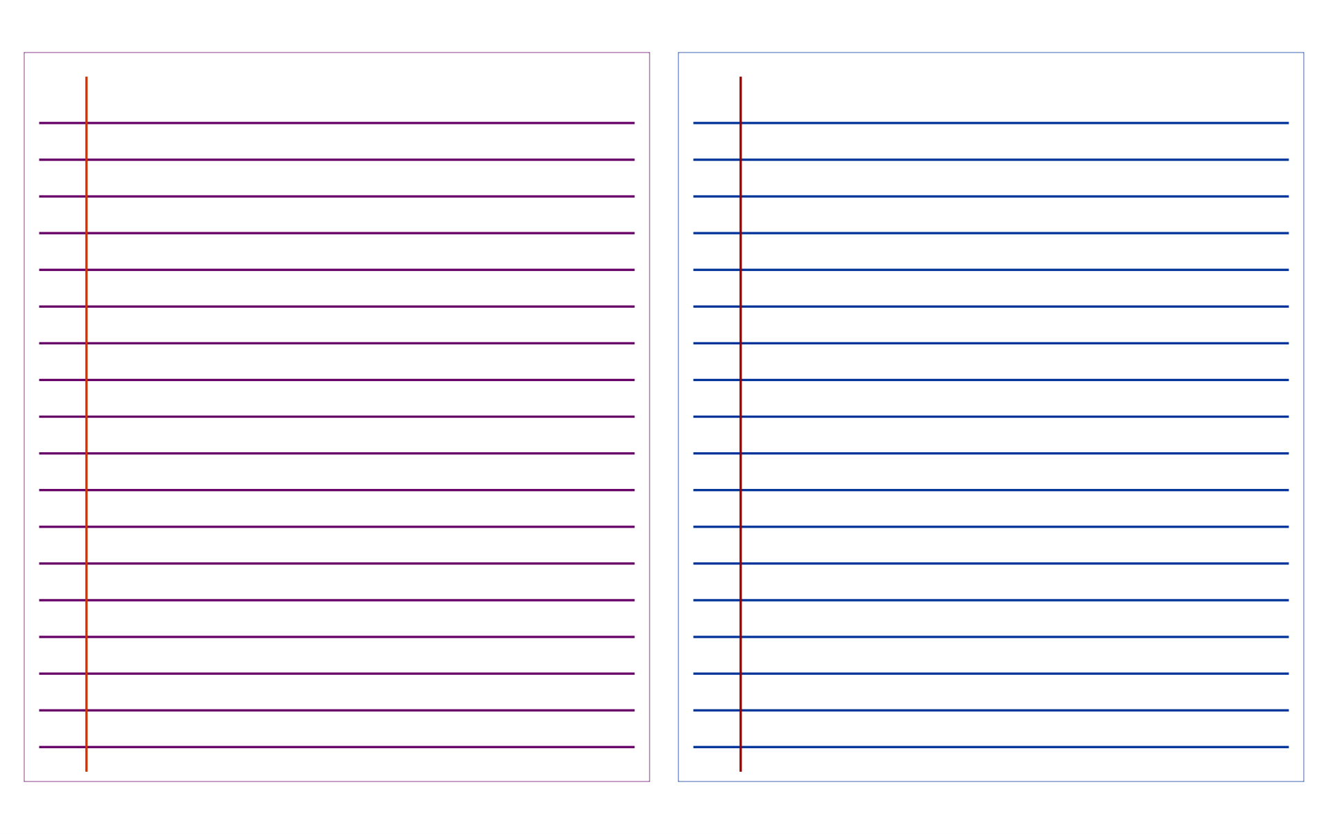 Wide Ruled Lined Paper Printable