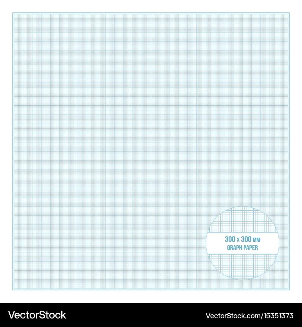 Printable Metric Graph Paper 30x30 Cm Size Vector Image