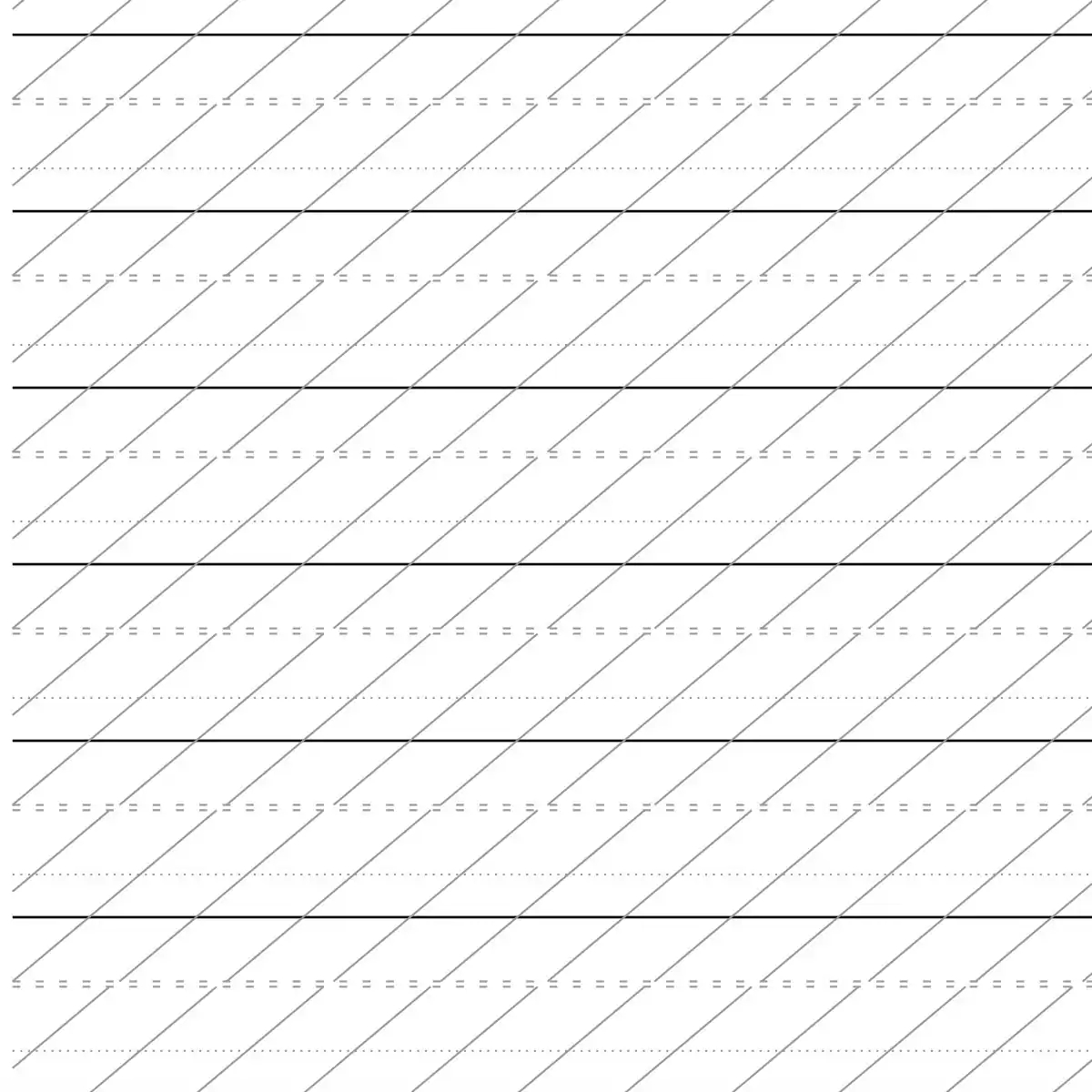 Printable Modern Calligraphy Practice Sheet Etsy
