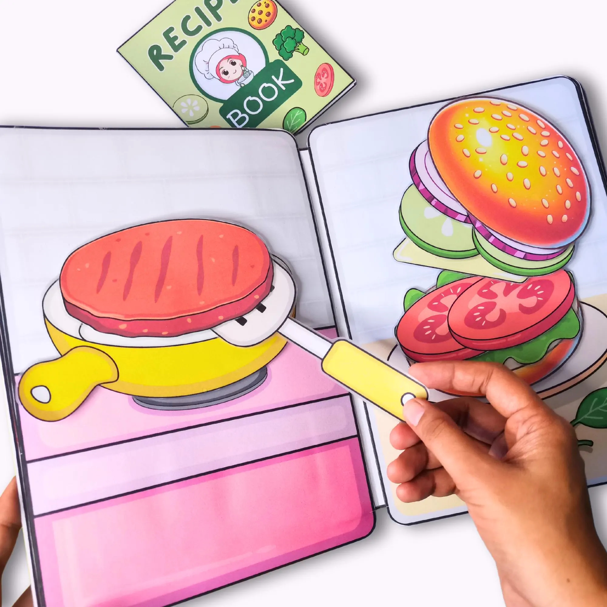 Printable Paper Dollhouse Food Quiet Book Kids Pretend Play Activity digital Download Etsy