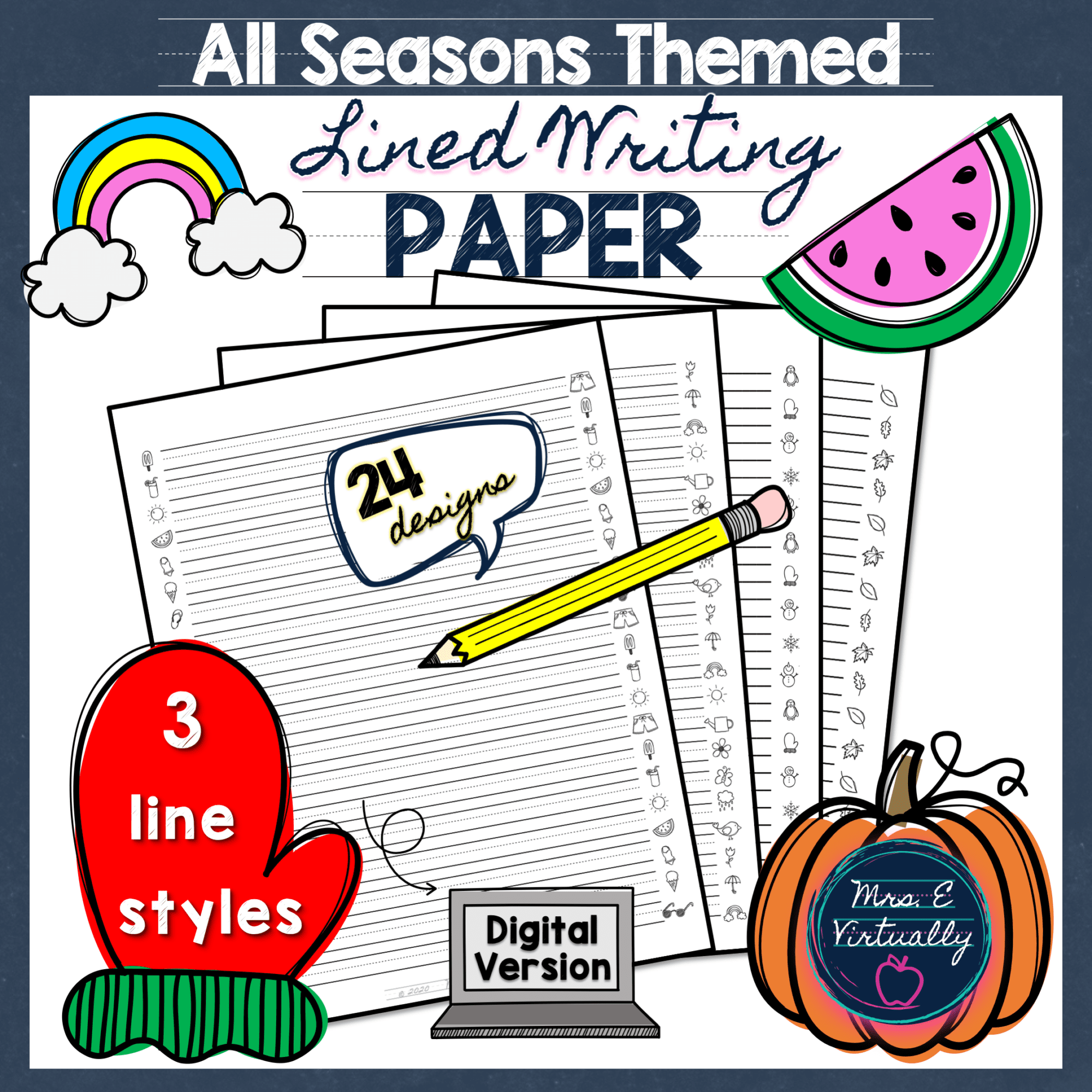 Elementary Lined Paper Printable