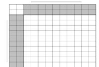 Printable Super Bowl Squares Sheets