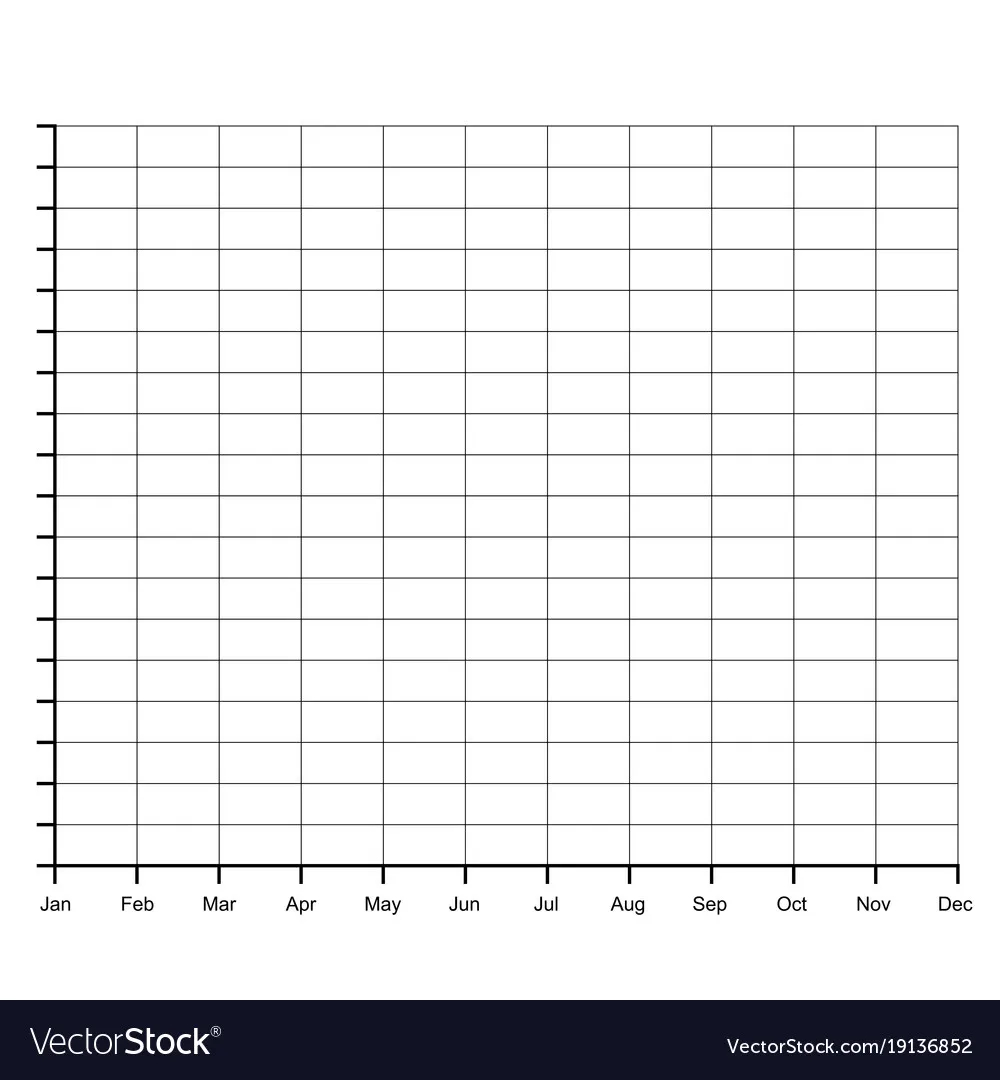 ratings line graph chart paper printa royalty free vector