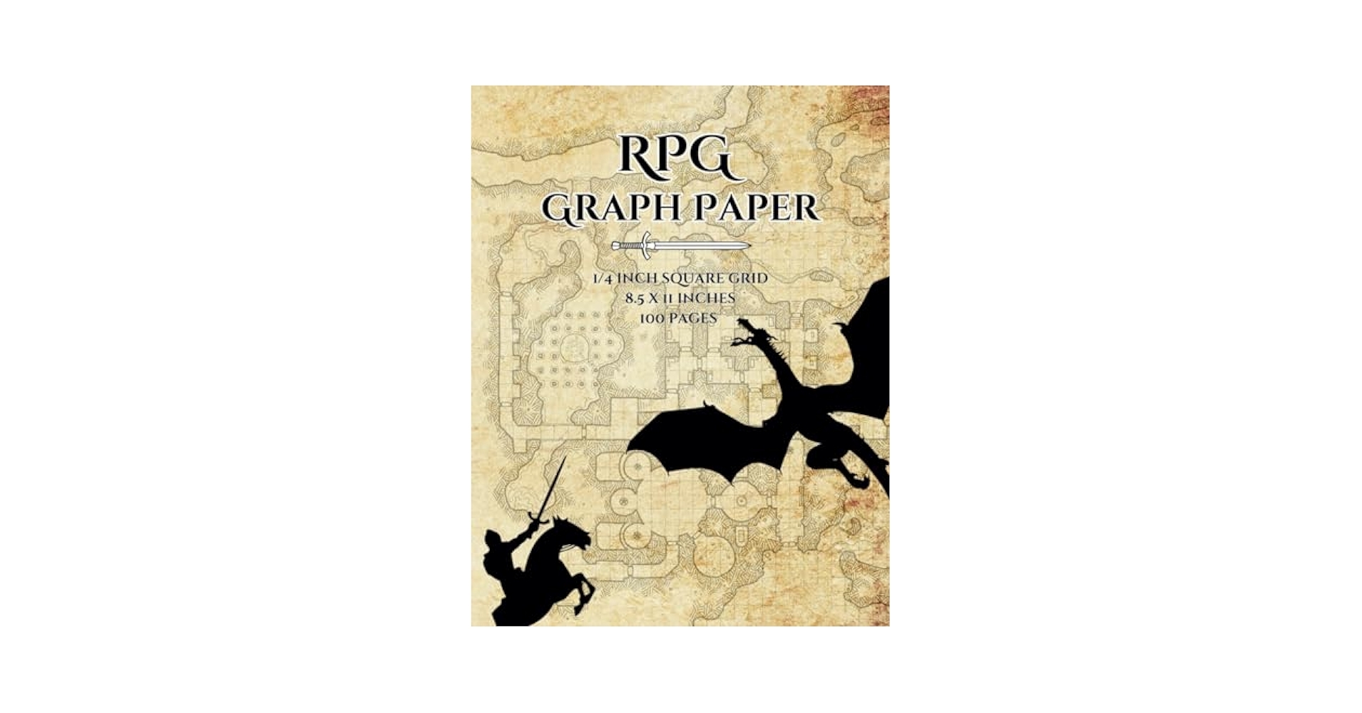RPG Graph Paper 1 4 Inch Blank Quad Ruled Grid Paper For Role Playing Games Map Drawing Making Cream Pages 8 5 X 11 Press Paperwood 9798503624748 Amazon Books