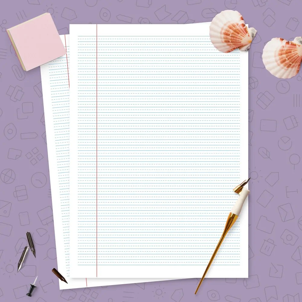 A4 Ruled Paper Printable