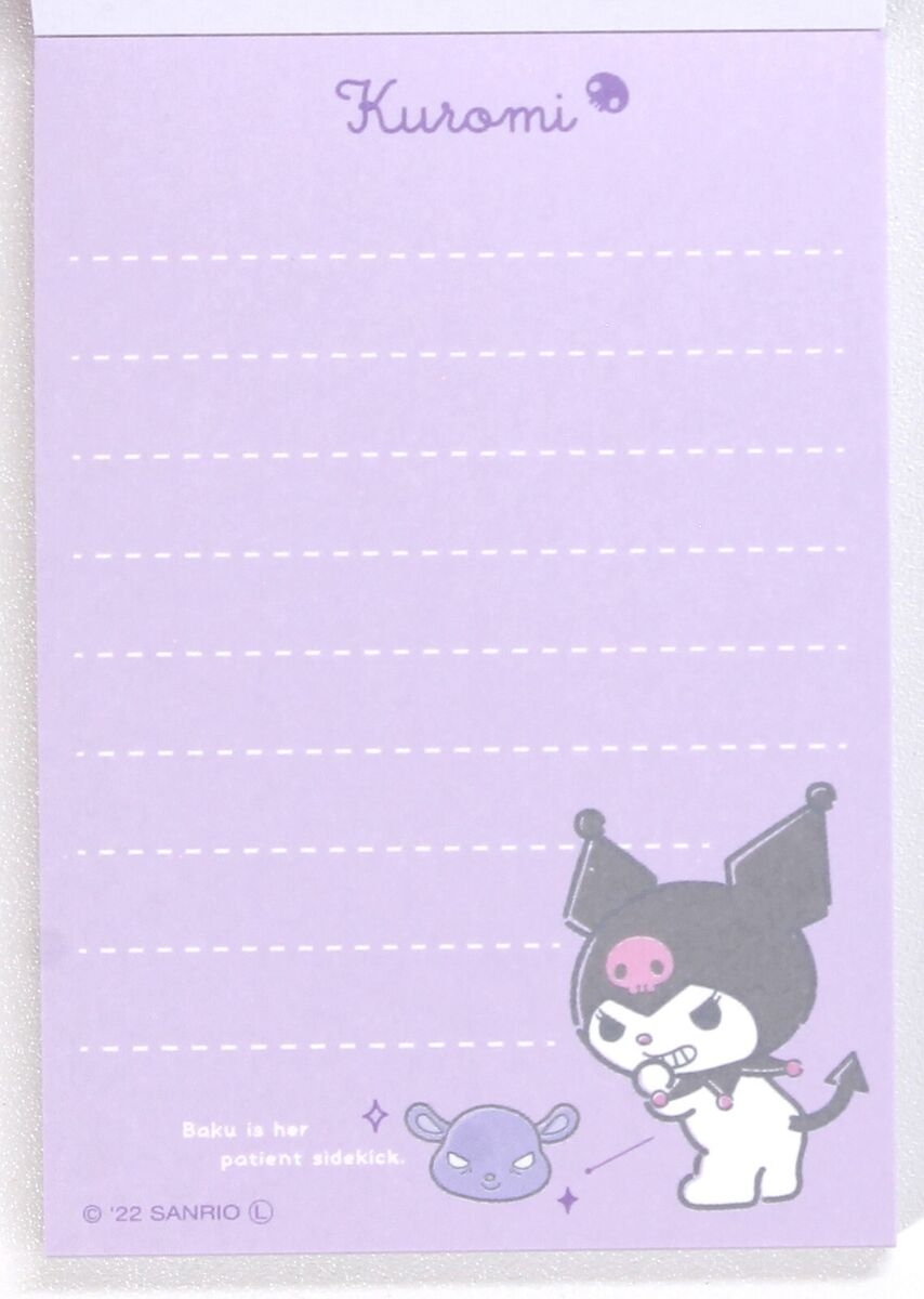 Sanrio Printable Note Paper