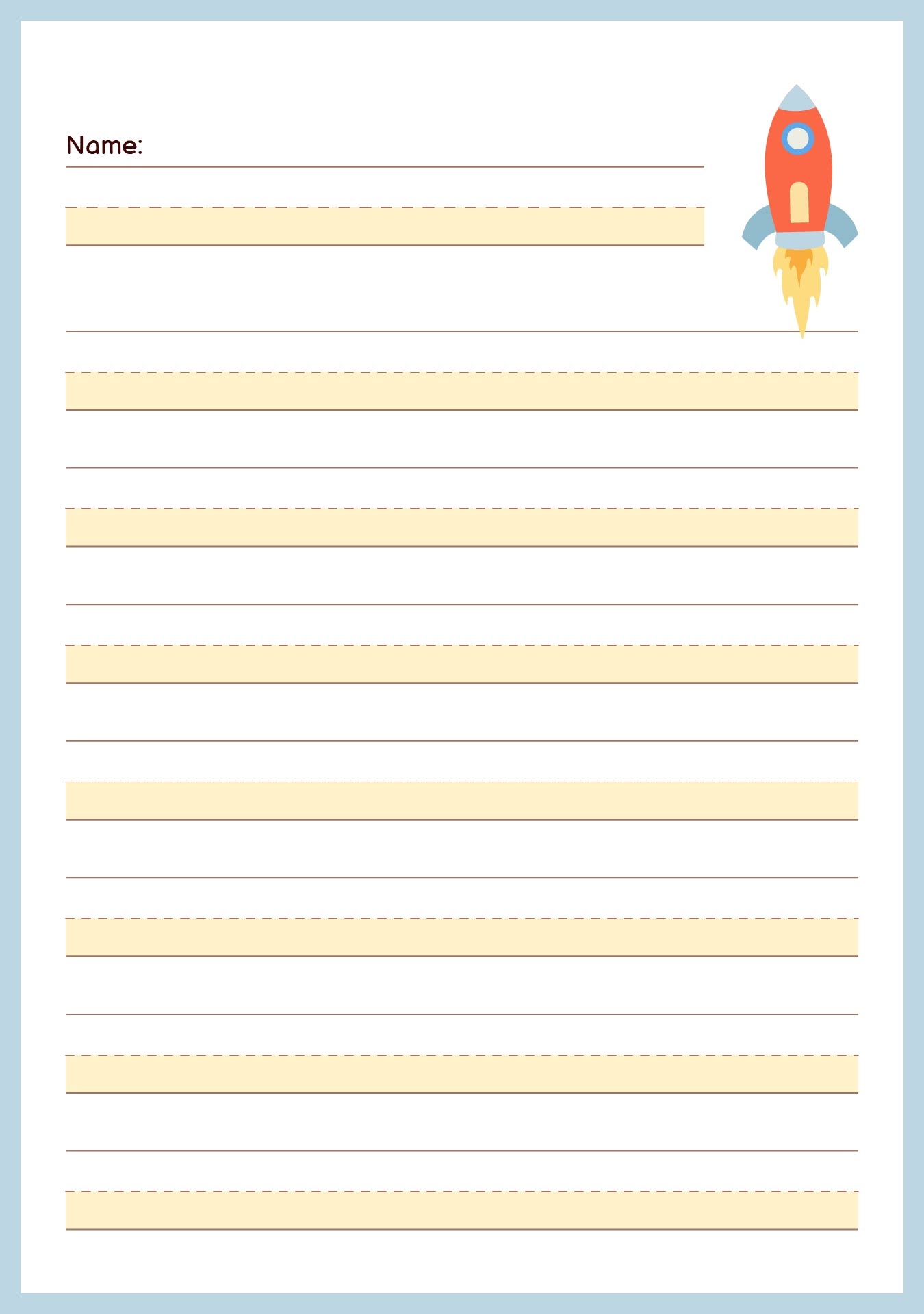 Second Grade Writing Paper 10 Free PDF Printables Printablee