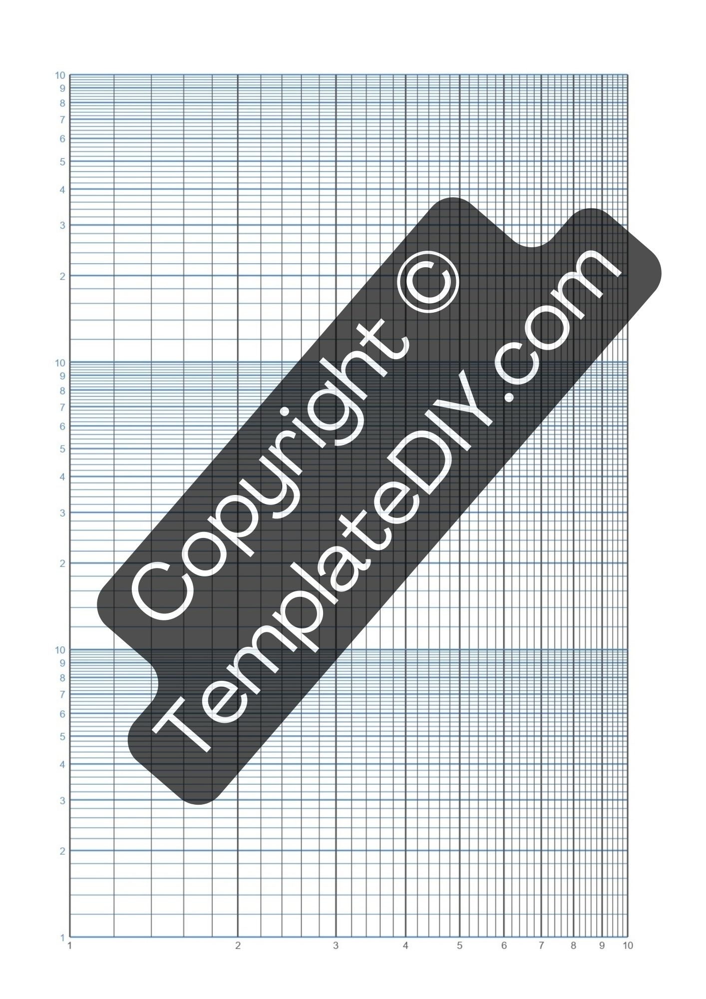 Semi Log Graph Paper Grid Paper Printable Template In PDF