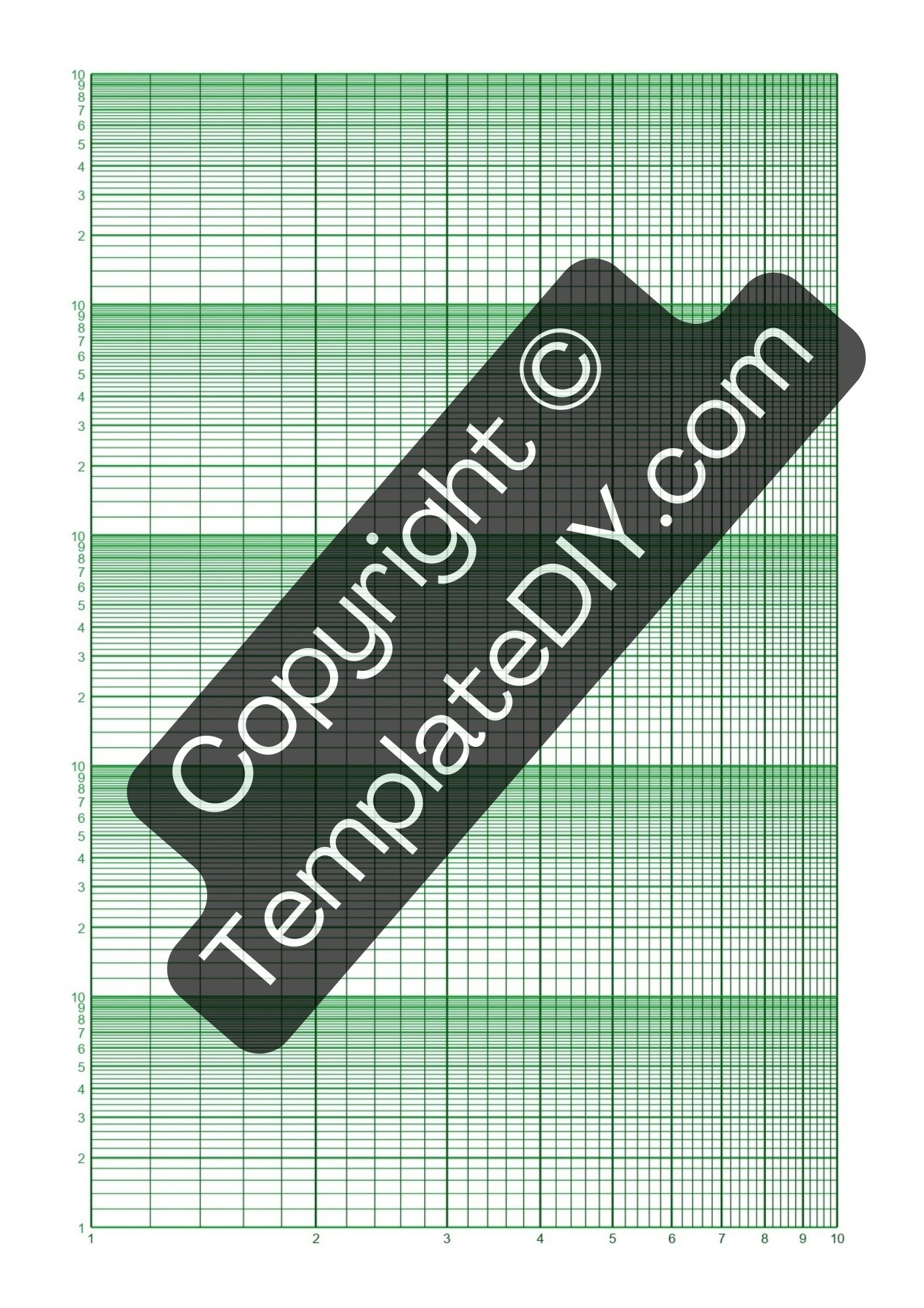 Semi Log Graph Paper Grid Paper Printable Template In PDF