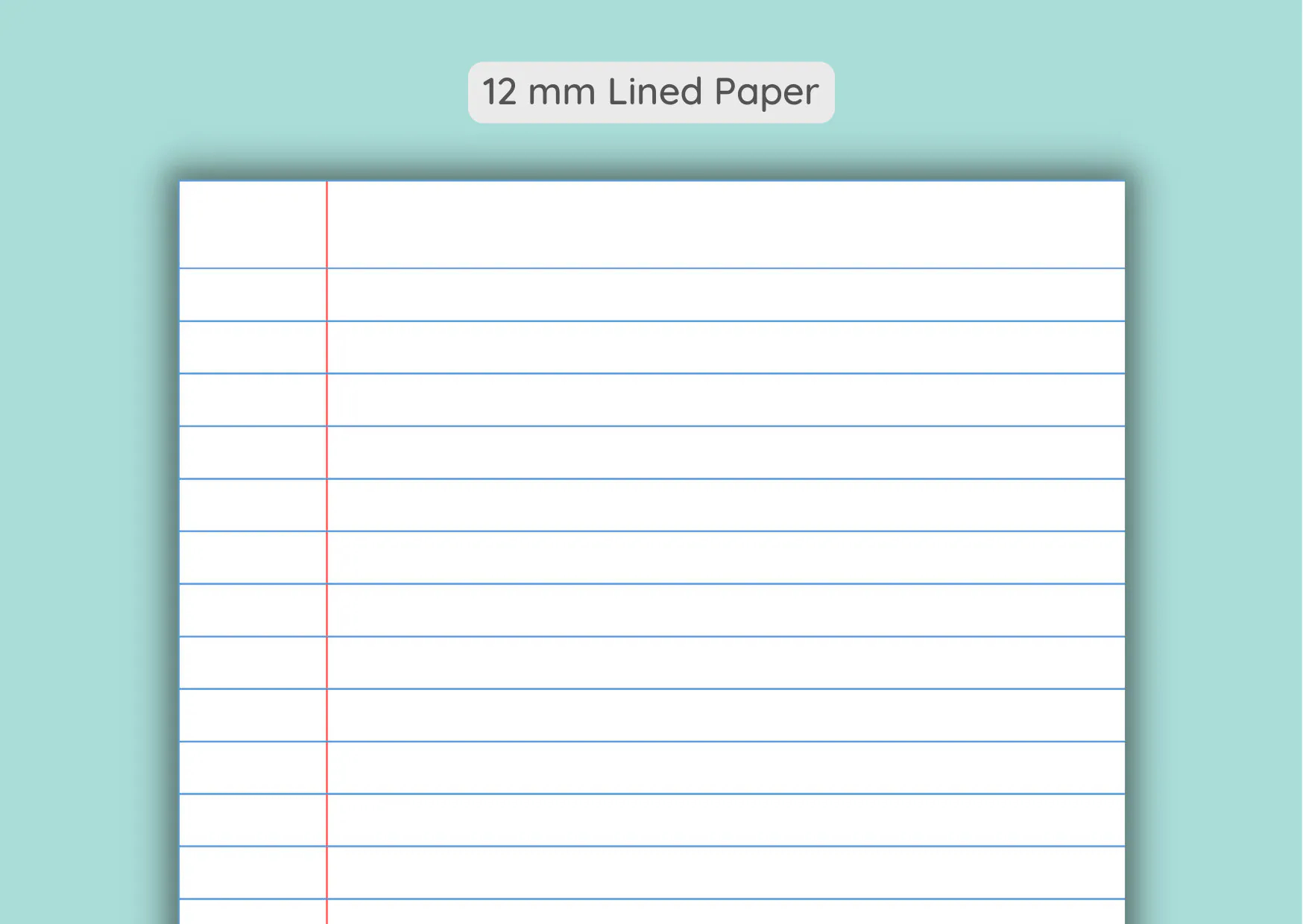 Set Of 5 Colored Printable Lined Paper With Vertical Line 15 Templates Wide Ruled College Ruled Narrow Ruled A4 A5 Letter PDF Etsy