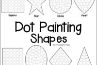 Shapes Dot Painting Free Printable The Resourceful Mama