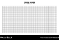 Sheet Of Graph Paper With Grid Millimeter Vector Image