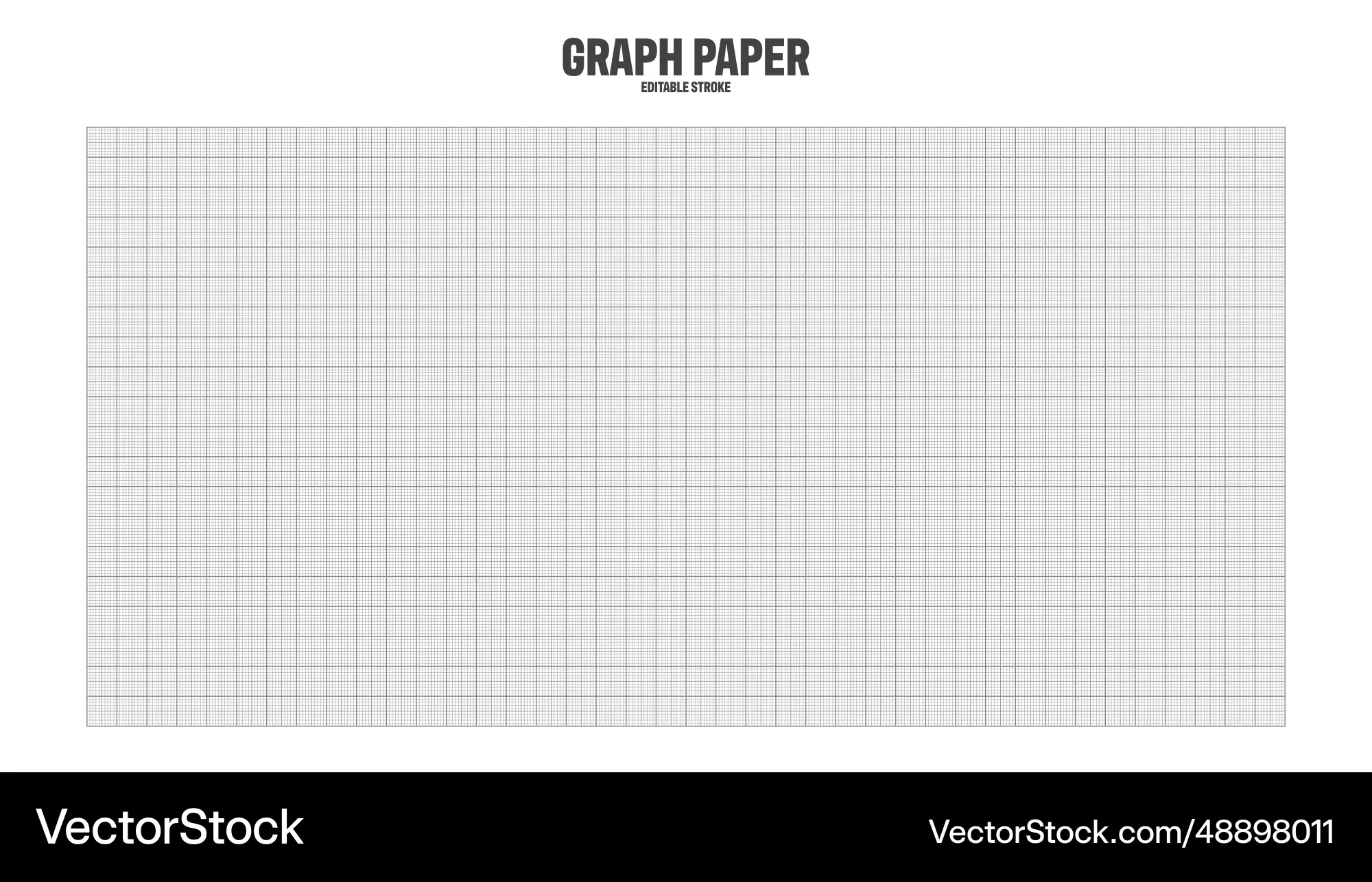 Sheet Of Graph Paper With Grid Millimeter Vector Image