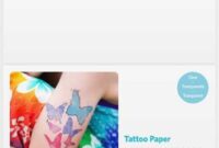 Silhouette Printable Tattoo Paper 3DJake Deutschland