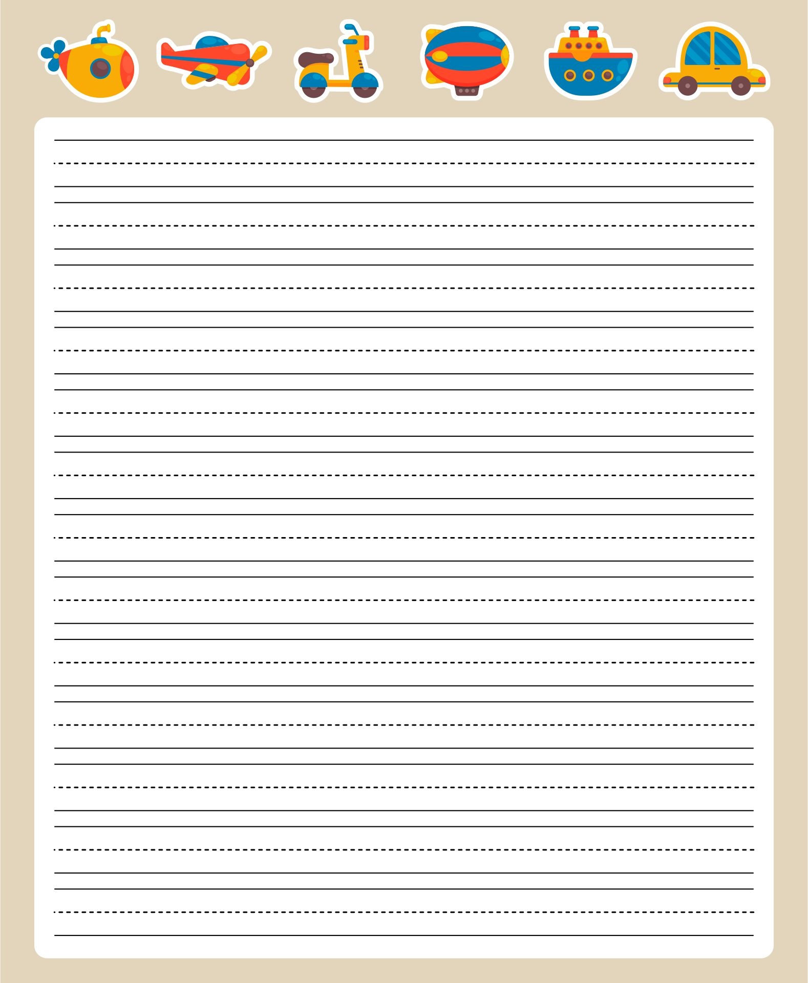 Sketch Book Writing Paper For Kids With Handwriting Problems Printable US Letter Dyslexia Dysgraphia ADHD Lined Paper Raised Line Wide Ruled Mead Primary Journal