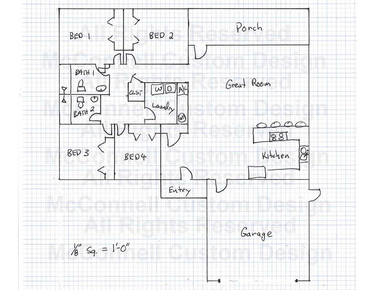 Printable Floor Plan Grid