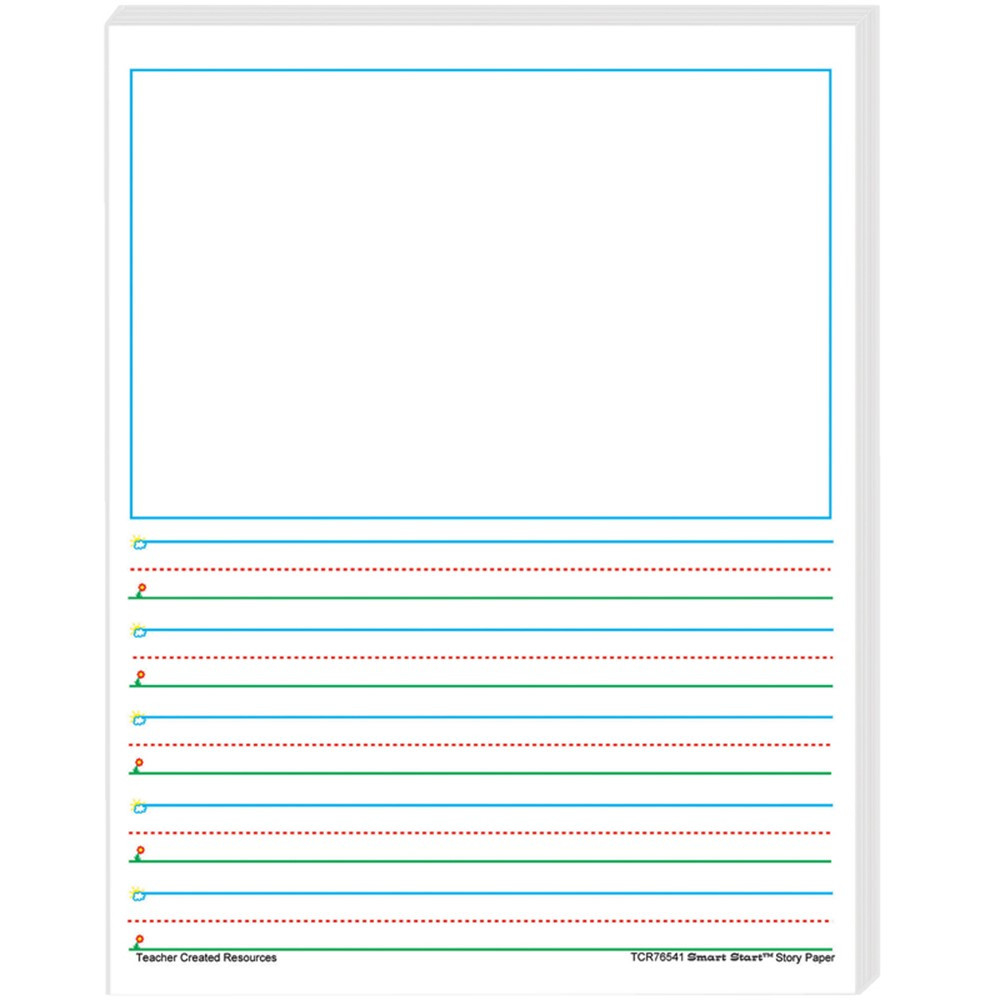 Smart Start 1 2 Story Paper 100 Sheets TCR76541 Teacher Created Resources Handwriting Paper