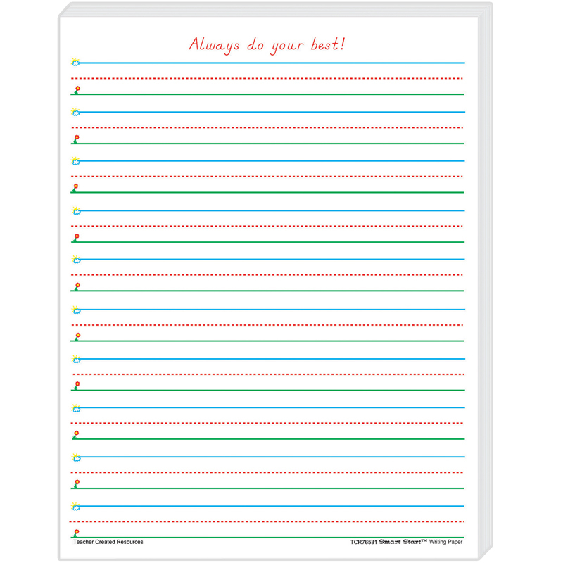 Smart Start 1 2 Writing Paper 100 Sheets The Teachers Lounge 
