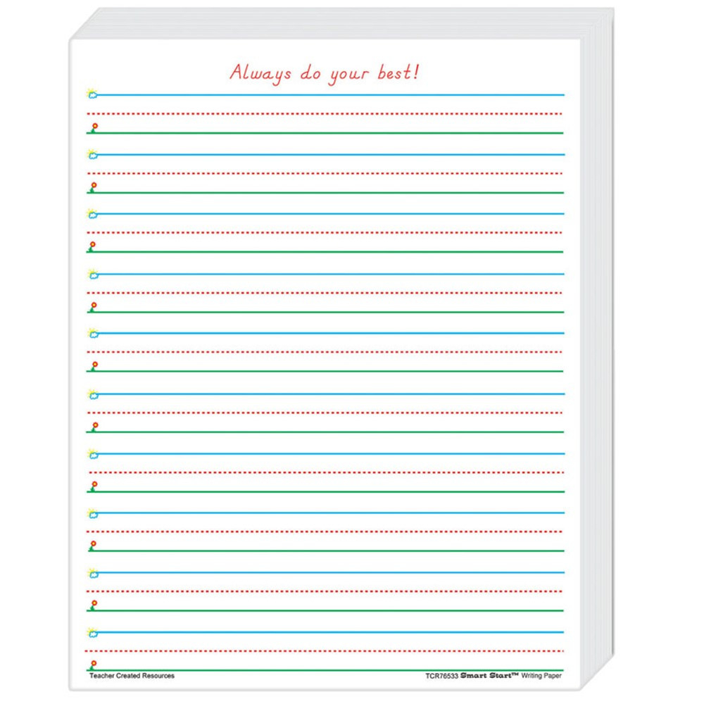 Smart Start 1 2 Writing Paper 360 Sheets TCR76533 Teacher Created Resources Handwriting Paper