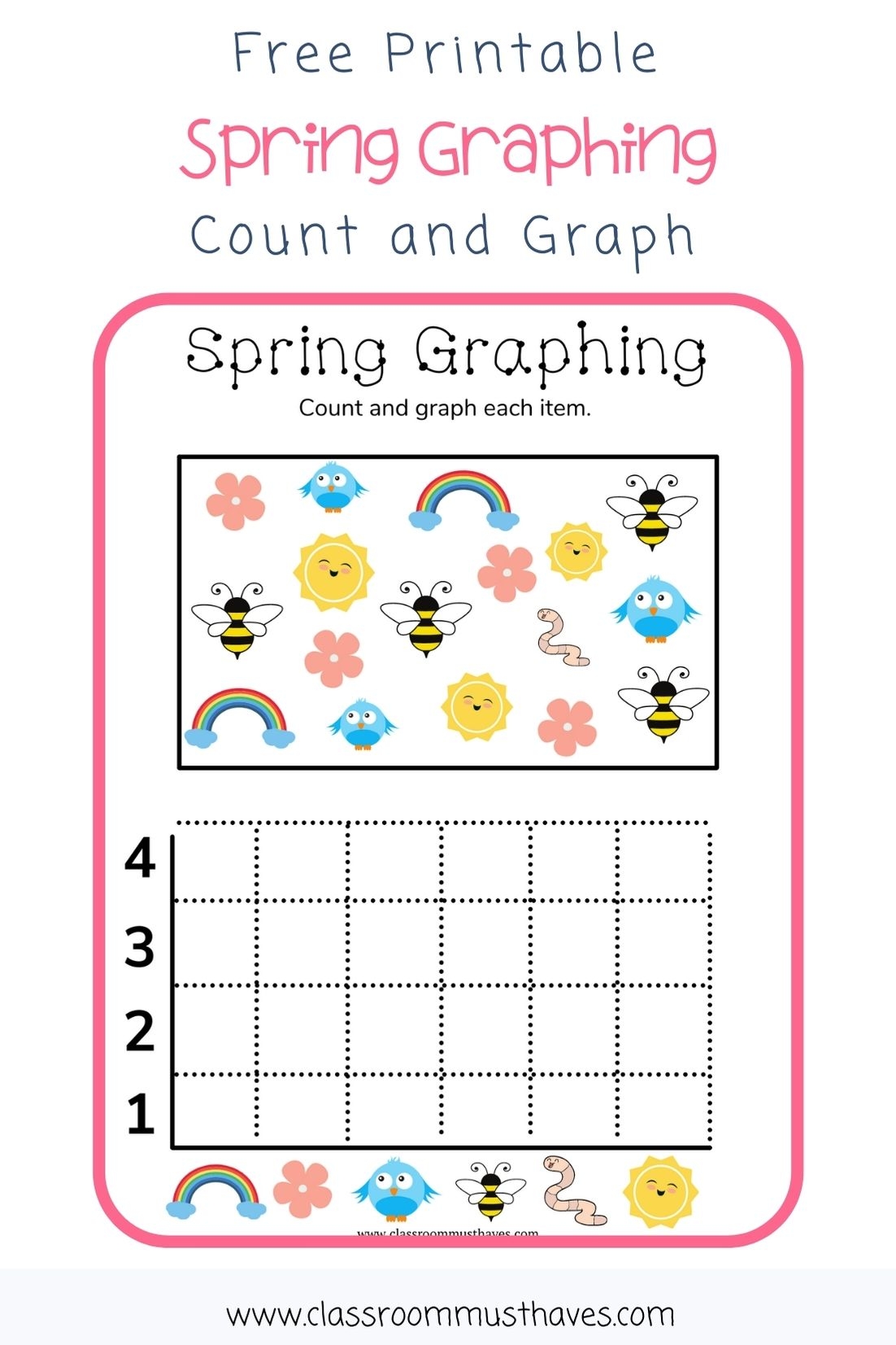 Spring Graphing Worksheet Classroom Must Haves