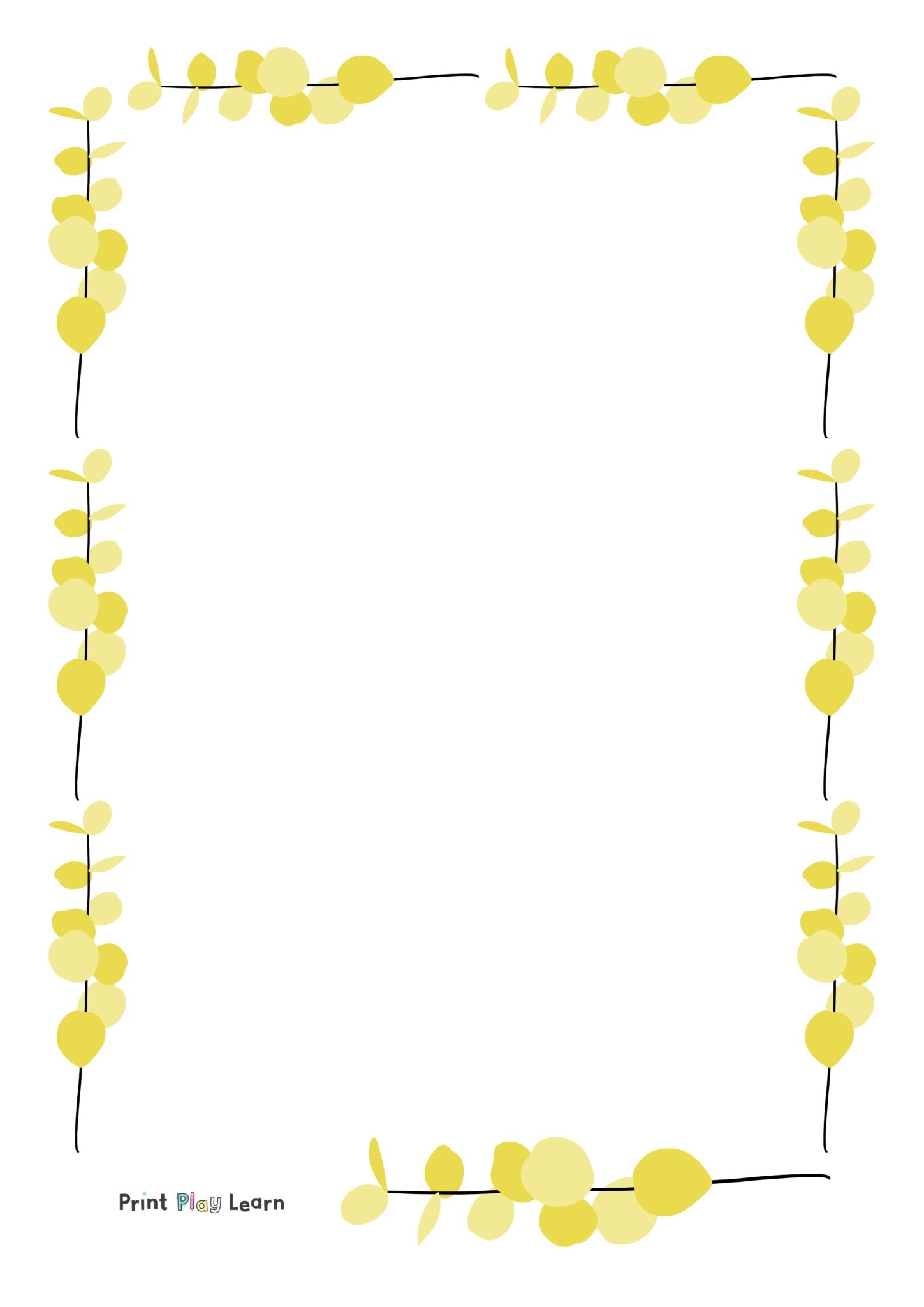 Spring Writing Paper Printable Teaching Resources Print Play Learn