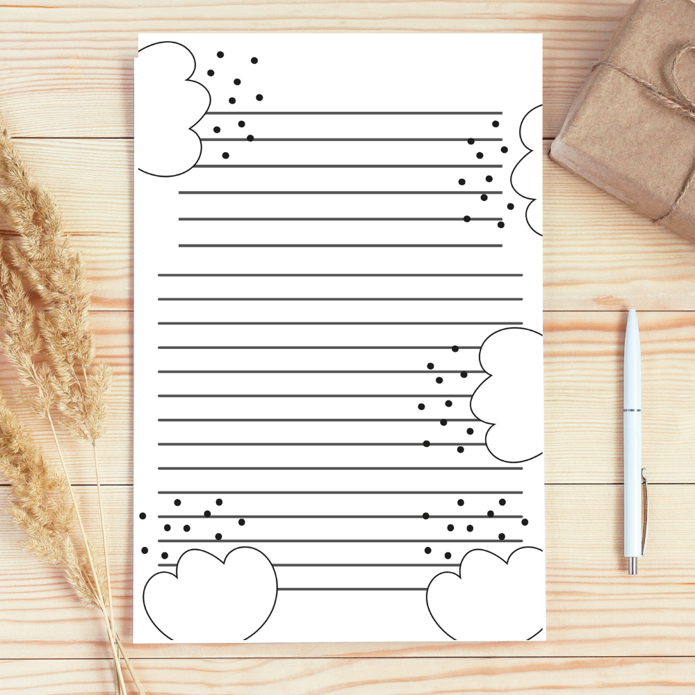 Spring Writing Paper With Lines Spring Flower Writing Paper Made By Teachers