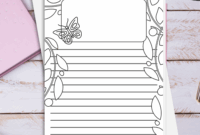 Spring Writing Paper With Lines Spring Flower Writing Paper Made By Teachers