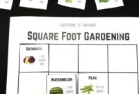 Square Foot Gardening With A Free Printable Template East Fork Growing