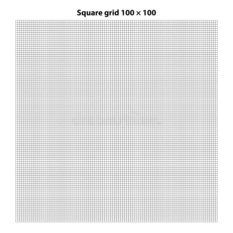 Square Grid With 100 By 100 Squares Grid Texture Background Vector Illustration Stock Vector Illustration Of Decorative Blueprint 292116417