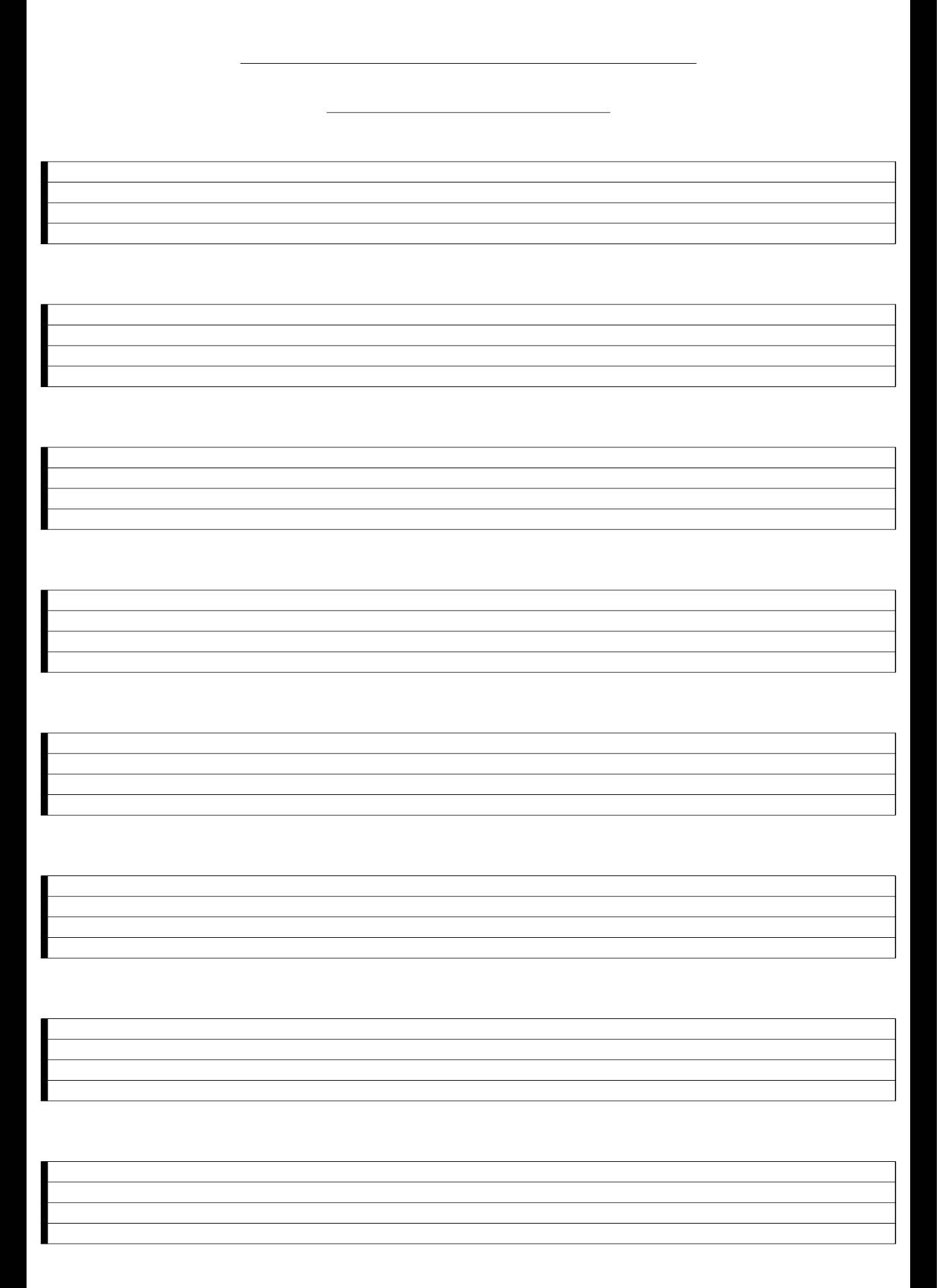 Printable Music Staff Paper