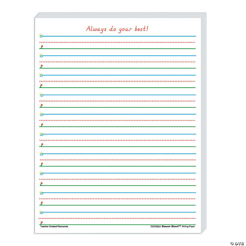 Printable First Grade Lined Writing Paper