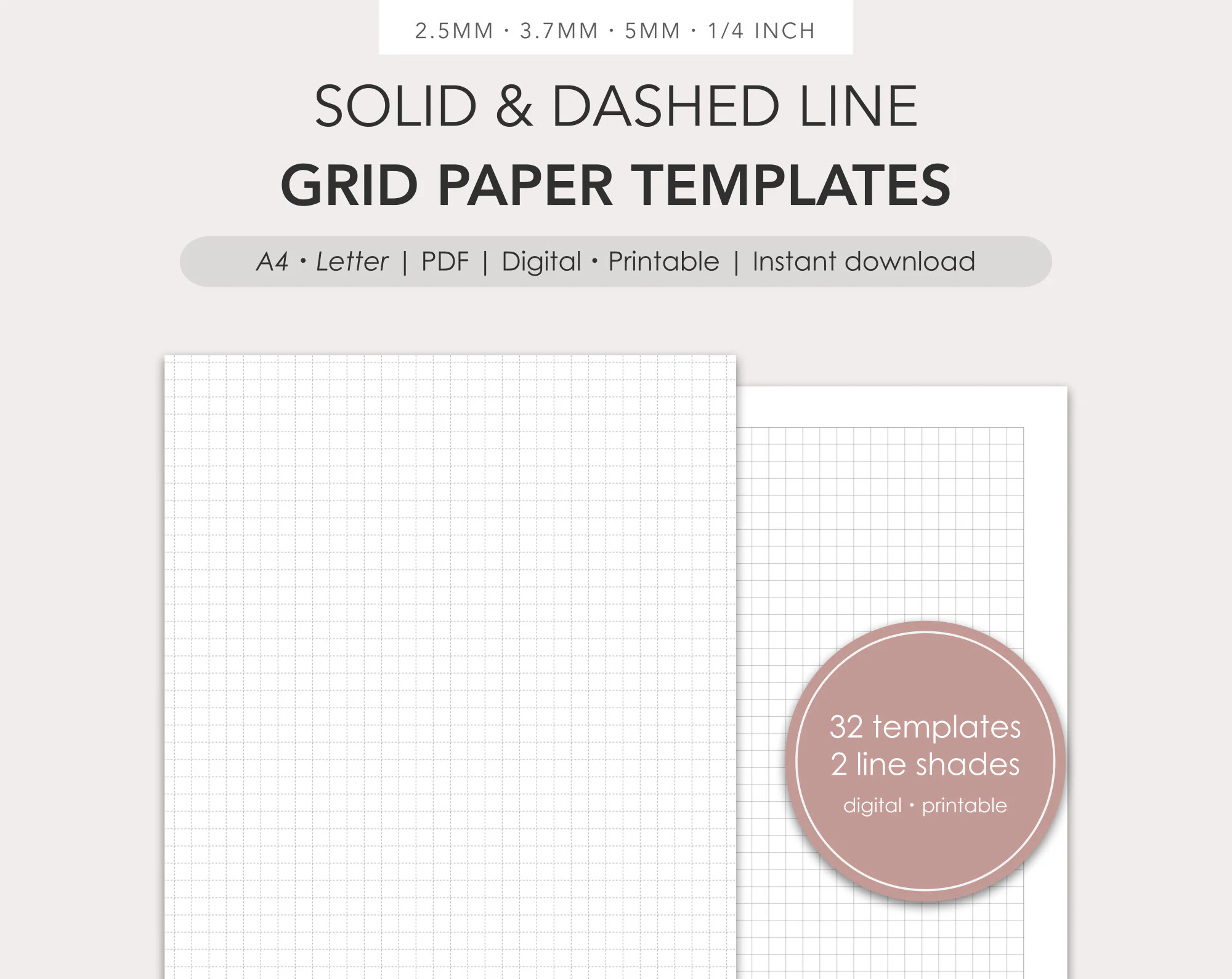 Free Small Square Printable Graph Paper Light Opacity