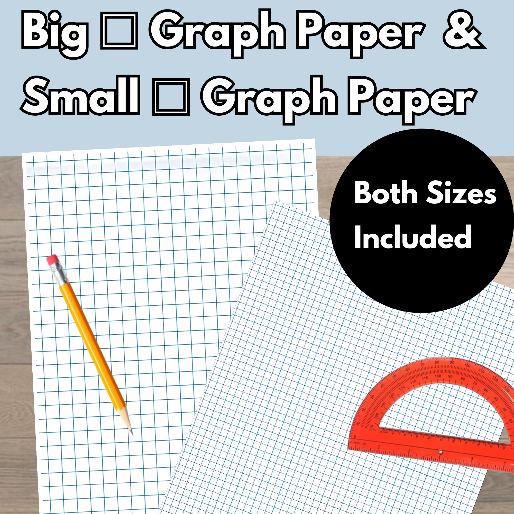 Large Block Graph Paper Free Printable