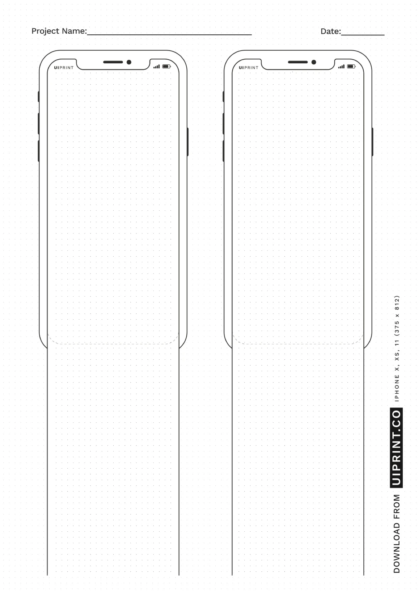 Uiprint Printable Mockups And Sketchpads Uistore design