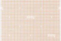 Vertical Illustration Of An Orange Graph Paper Against A White Background Stock Photo Alamy