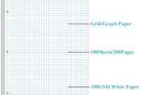 Wide Rules Graph Paper Graph Paper A4 Grid Paper 4x4 Blue Quad Rule 100Sheets 200Pages Unpunch Graph Paper Large