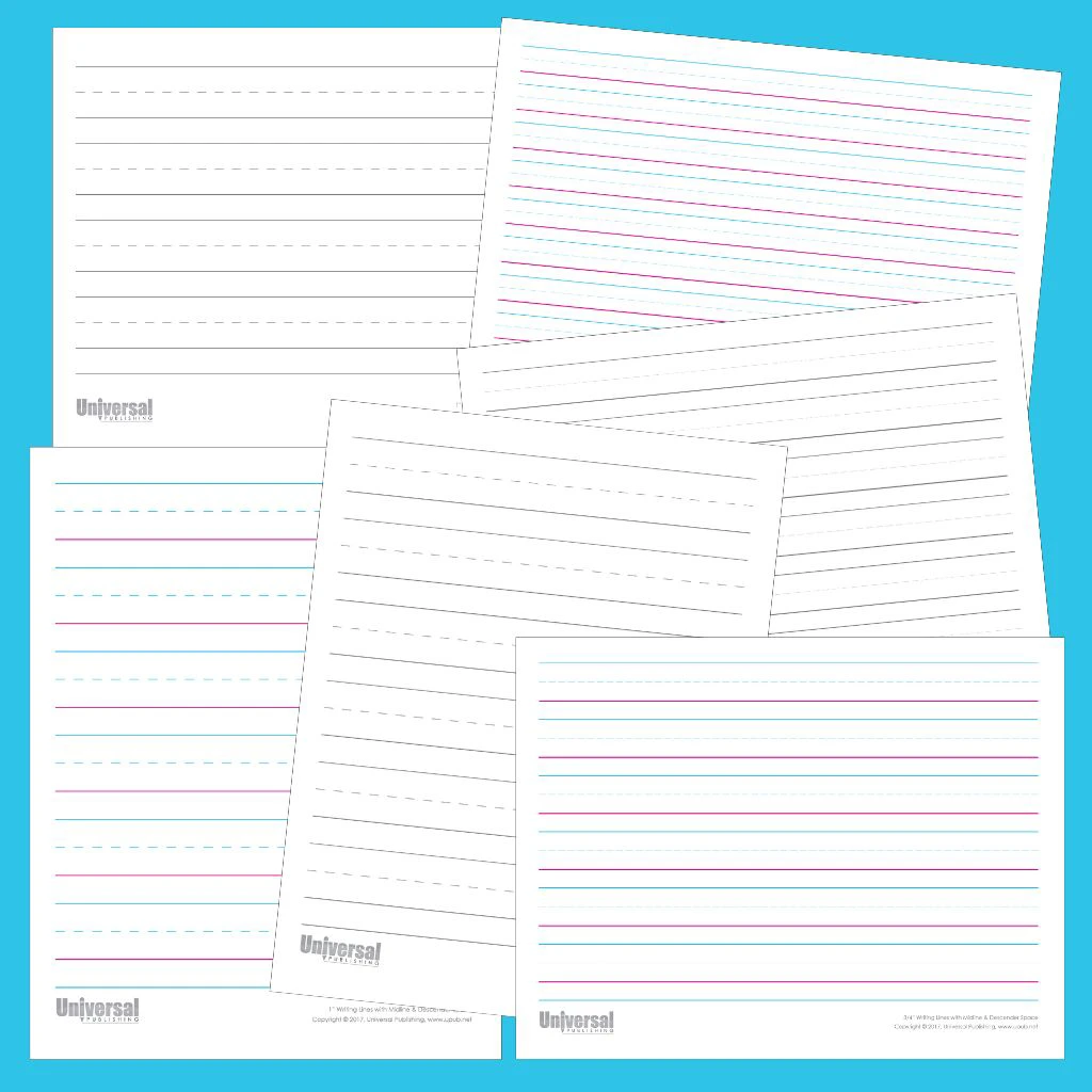 Writing Lines Free Printables Universal Publishing