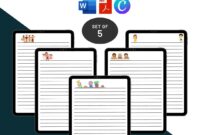 Writing Paper For Kids Template Printable PDF Word