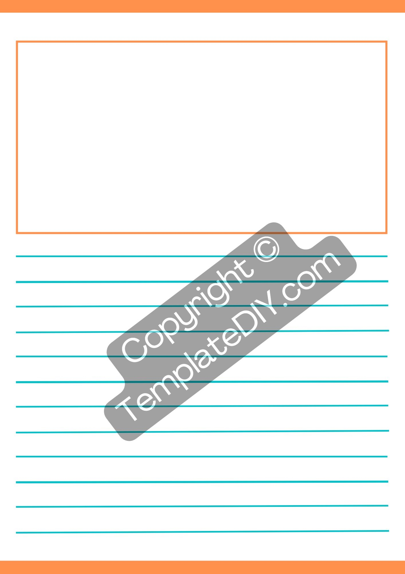 Lined Paper Printable with PictureBox