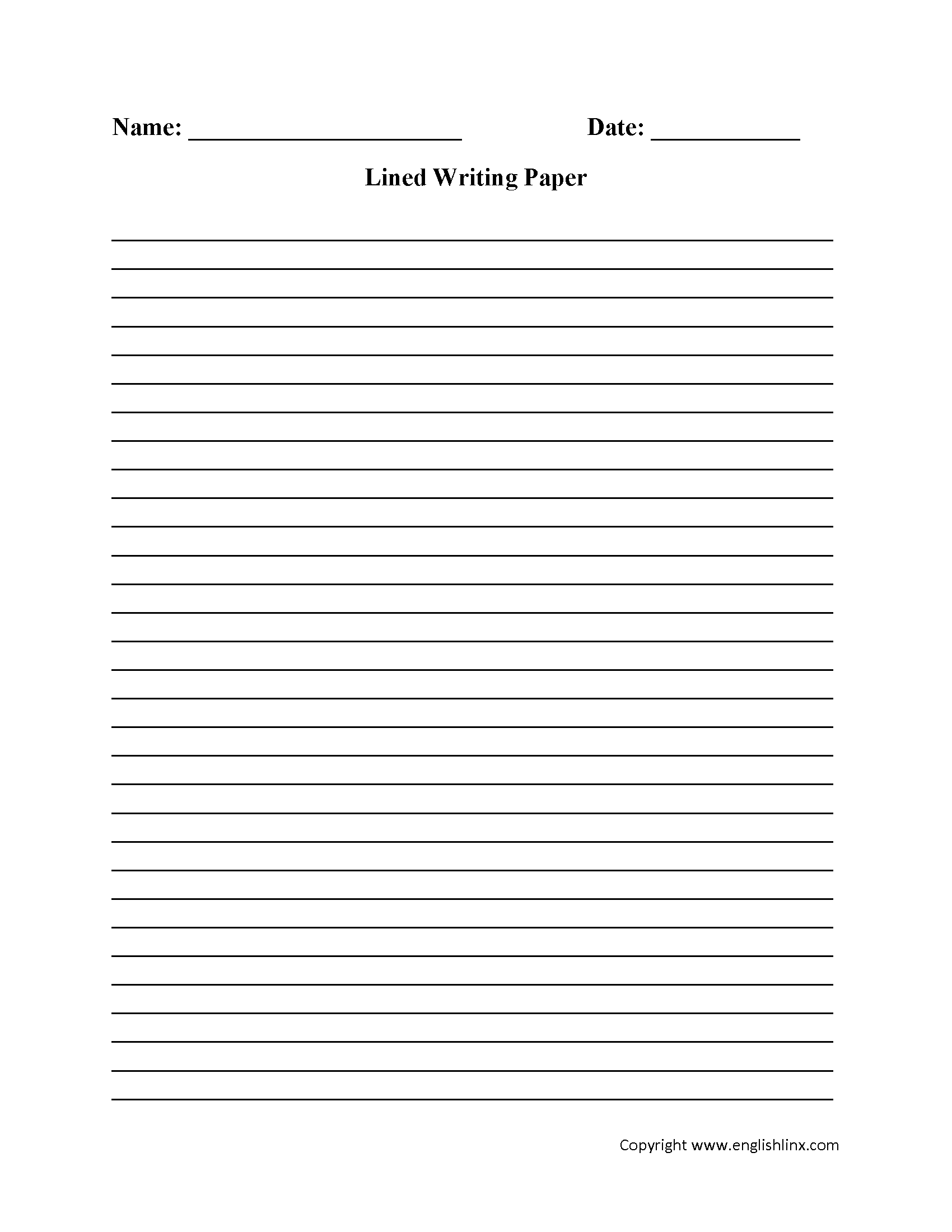 Writing Worksheets Lined Writing Paper Worksheets Worksheets Library
